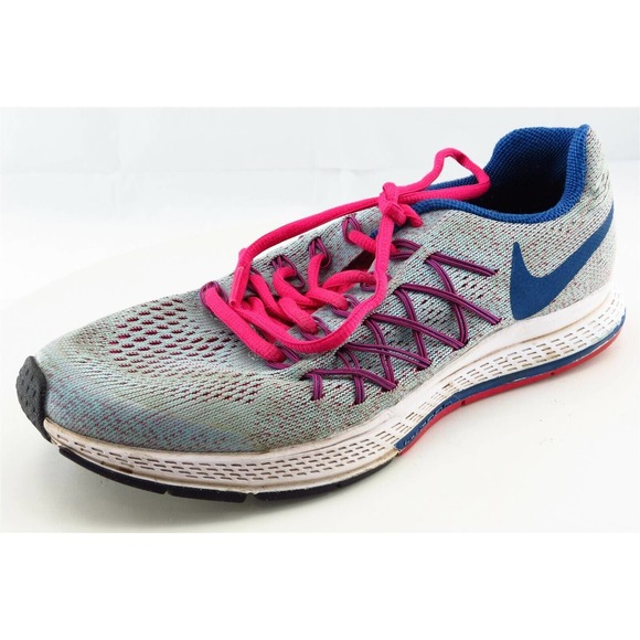 Nike Zoom Pegasus 32 Girls Shoes Size 6 M Gray Running Fabric - Picture 1 of 7